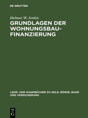 cover image of Grundlagen der Wohnungsbaufinanzierung